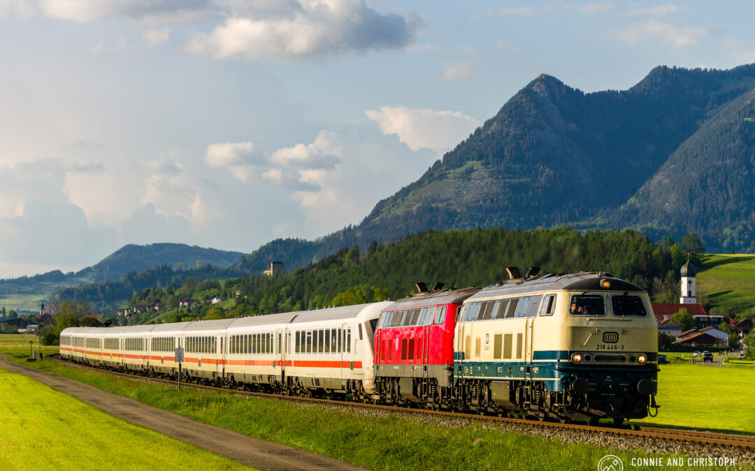 BR 218 On Its Way To Oberstdorf – Allgäu , Germany