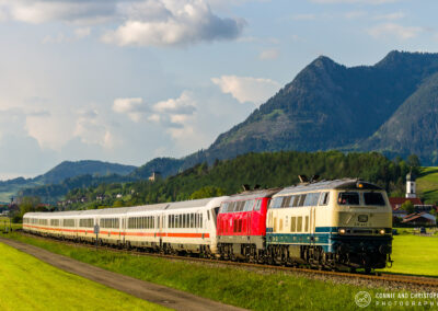 BR 218 On Its Way To Oberstdorf – Allgäu , Germany