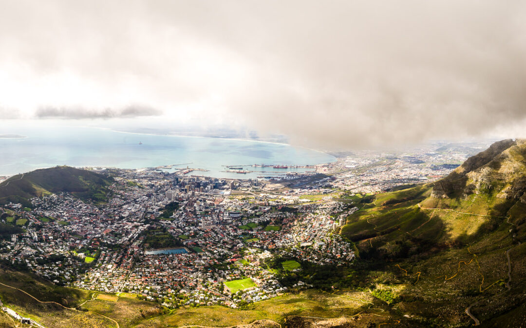 Cape Town from Table Mountain, South Africa