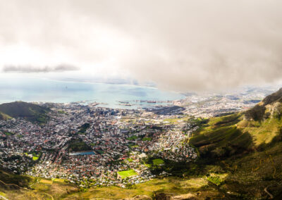 Cape Town from Table Mountain, South Africa